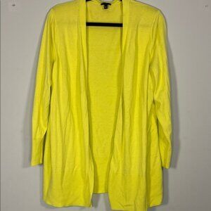Talbots‎ Women's Vibrant Bold Yellow Soft Fun Cardigan Size 2X